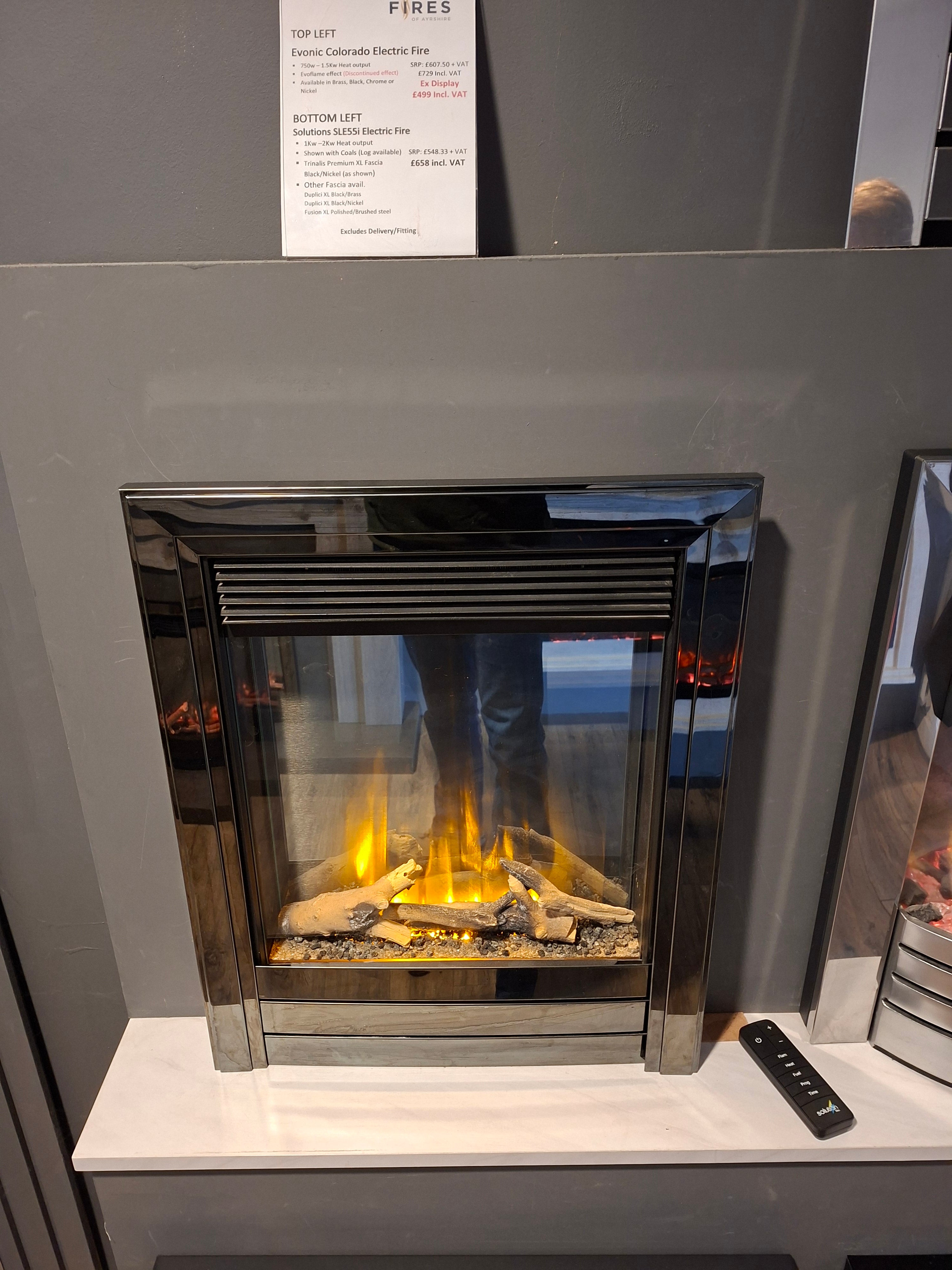Evonic Colorado Electric Fire EX DISPLAY