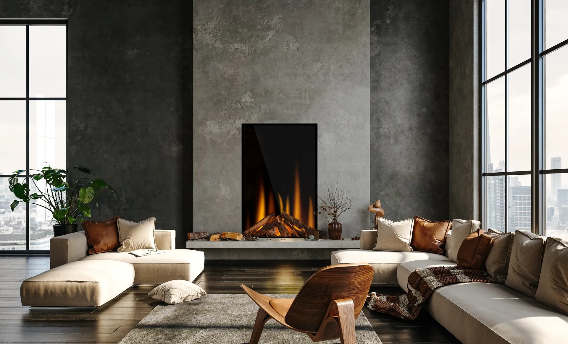 British Fire Knightwood Electric Fire